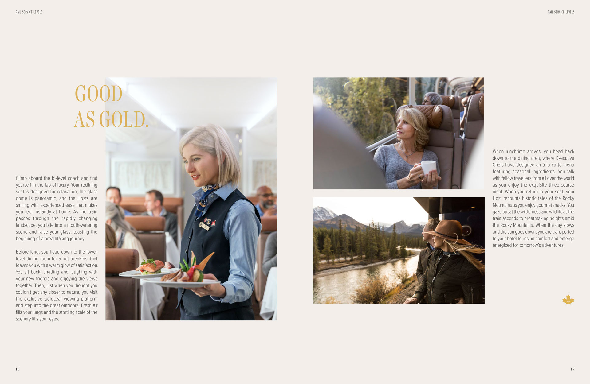 photo of Rocky Mountaineer product catalogue